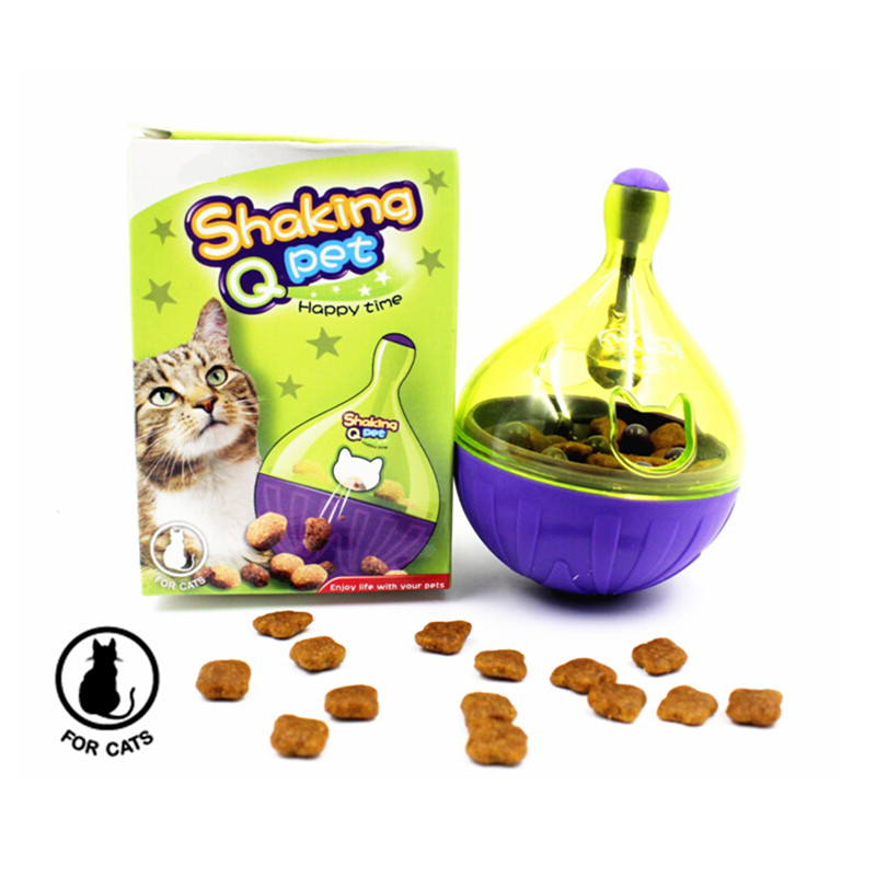 Interactive Treat Dispenser Wobbler Toy for Cats 【0201-002】