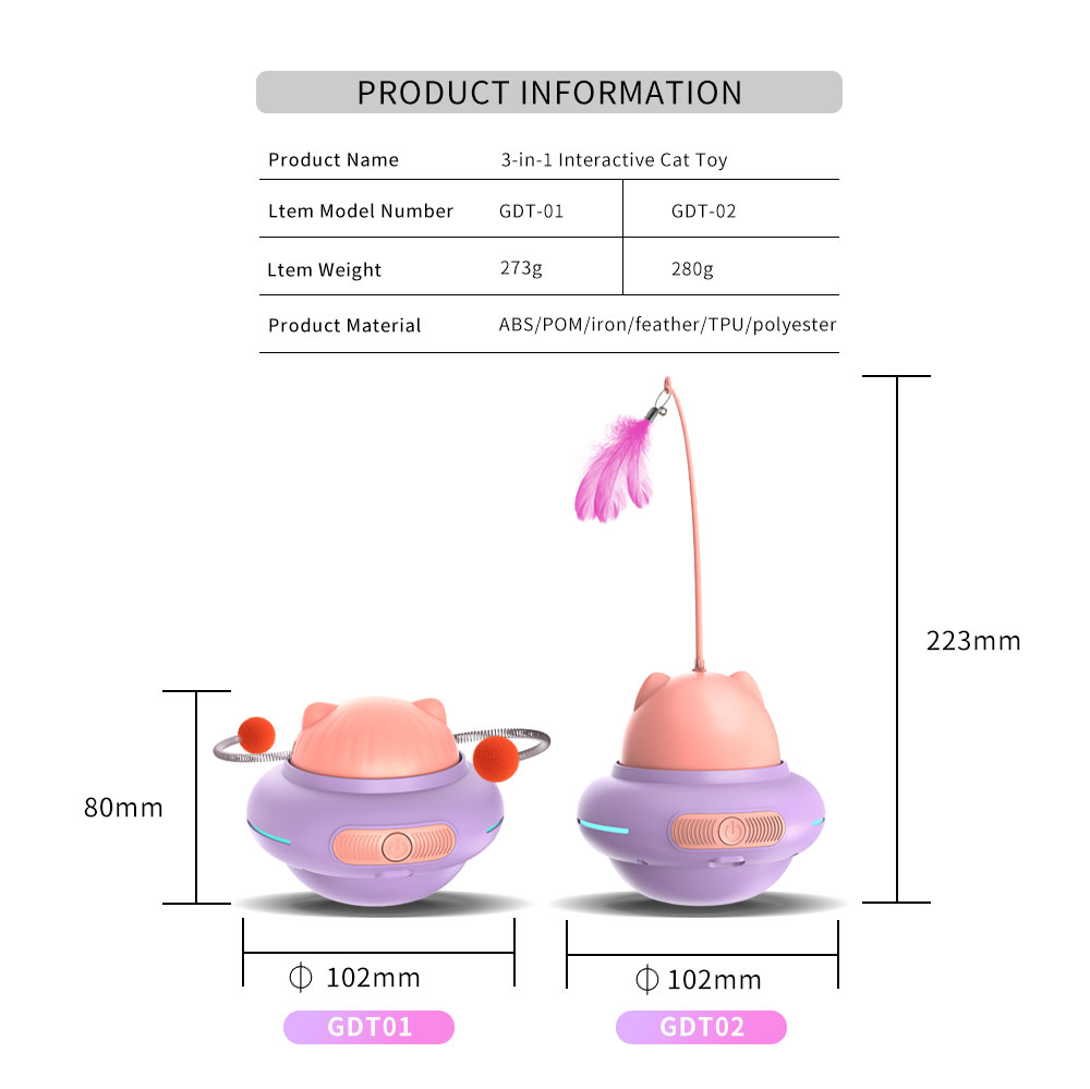 3-in-1 Interactive Cat Toy Set-02