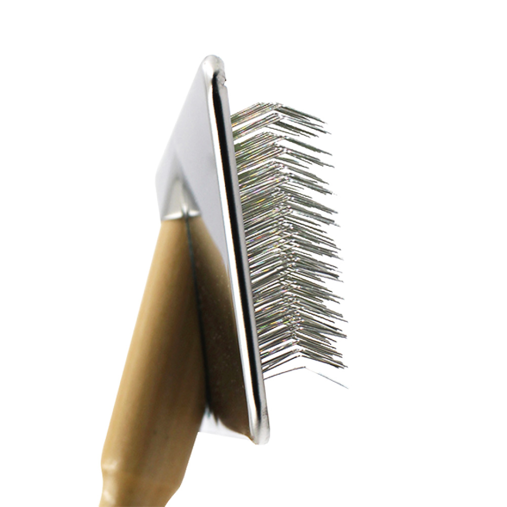 Pet Slicker Brush with Wooden Handle for Dogs and Cats【BAAG062/ BAAG089/ BAAG118/ BAAG122】