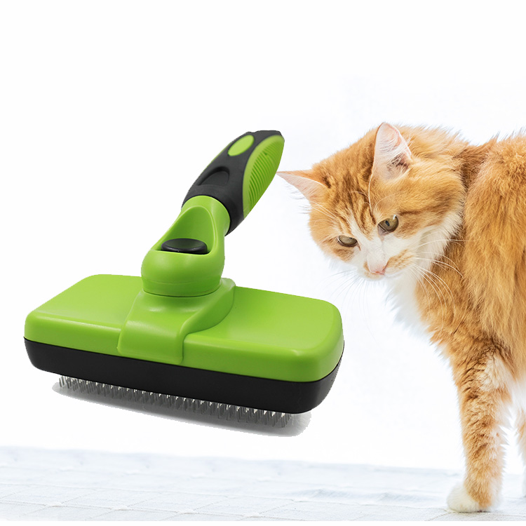 Pet Self Cleaning Slicker Brush-01