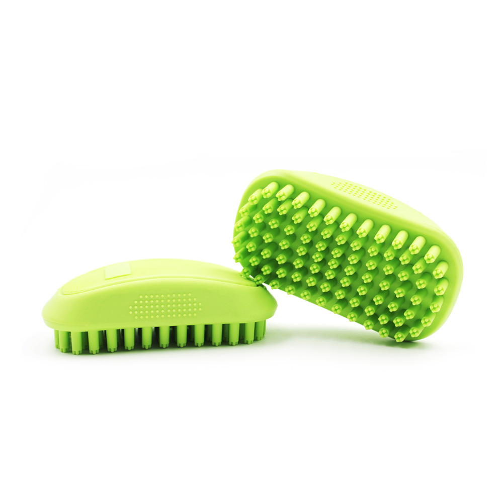 Dog Shampoo Brush with Plum Blossom Pillars【RB013】