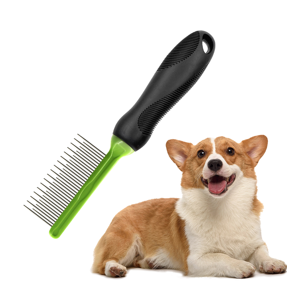 Pet Grooming Comb with Long & Short Teeth-01