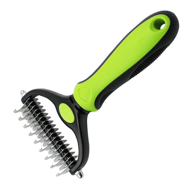 Double-sided Pet Dematting Rake Comb for Dogs & Cats【0101-089 /0101-090】