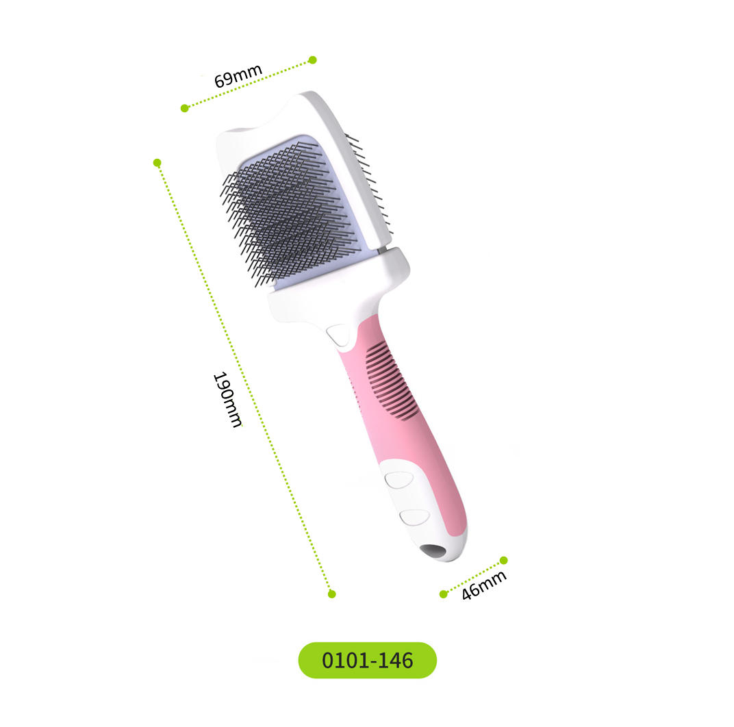 Flexible Head Dual-Sided Pet Slicker Brush-02
