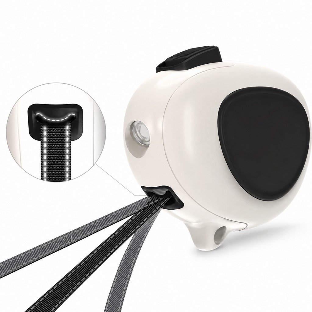 Palm-Sized Retractable Dog Leash IB03-01-XXS