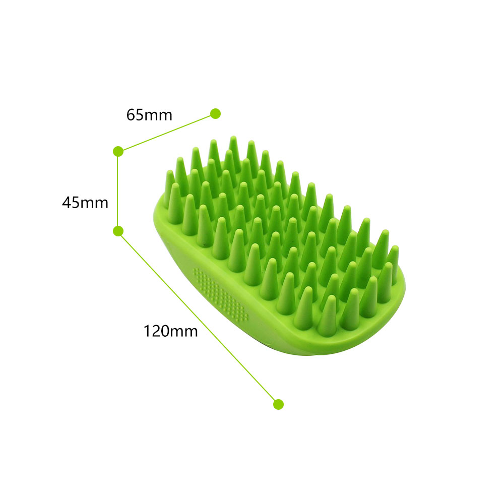 Pet Massage Shampoo Brush with Long Conical Teeth-02