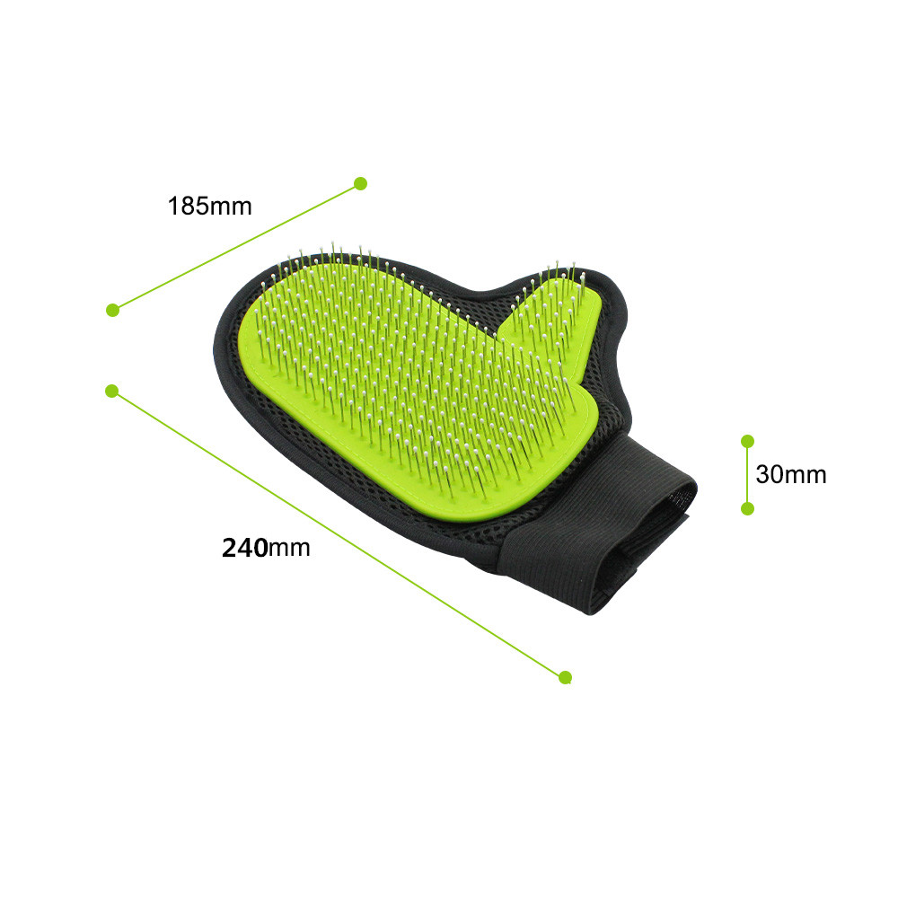 Pet Grooming Glove with Tipped Pin Brush-02