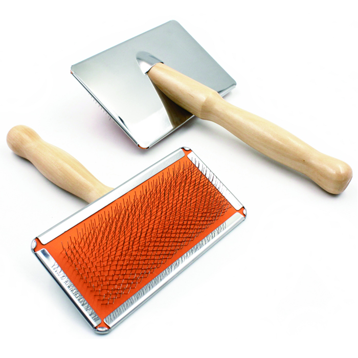 Pet Slicker Brush with Wooden Handle for Dogs and Cats【BAAG062/ BAAG089/ BAAG118/ BAAG122】