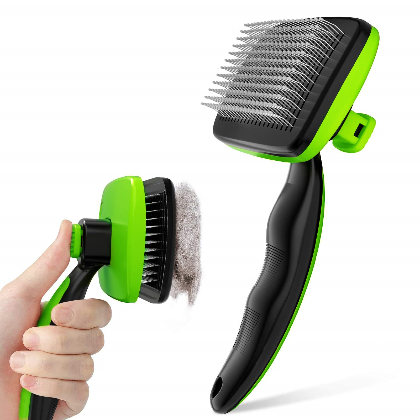Cost-Effective Self-Cleaning Pet Slicker Brush for Dogs and Cats【0101-091/0101-092】
